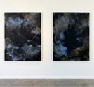 Erin Lawlor: Minotaur (Night) 1, 2023, oil on canvas, 160 X 120 cm; Minotaur (Night) II, 2023, oil on canvas, 160 X 120 cm