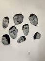 Robyn Gibson, Turning Heads, acrylic on cardboard    