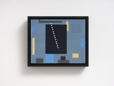 Tony de Lautour, Blockhouse II, 2024, acrylic on canvas board, 200 x 250 mm