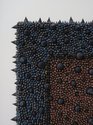 Rohan Wealleans, Pointy Monolith Dark, 2024, detail, acrylic on canvasboard, 440 x 440 x 60 mm 