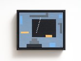 Tony de Lautour, Blockhouse IV, 2024, acrylic on canvas board, 200 x 250 mm
