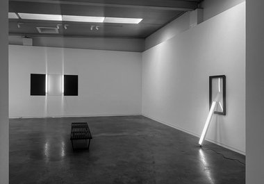 Installation view of Bill Culbert: A Bright White Light. at Fox Jensen McCrory