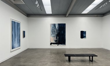 Installation view of Rain at Fox Jensen McCrory