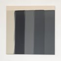 Simon Morris, Whe two colours become one -- deep grey space shifting, 2024, acrylic on canvas, 750 x 750 mm