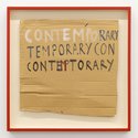 Tom Kreisler, Contemporary Temporary, 2002, acrylic and ink on cardboard, 52 x 53 cm. Courtesy of the Tom Kreisler Estate and Sumer gallery.