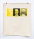 Billy Apple, Horizontal Progressive (Yellow/Black) 1966, offset colour photo-lithography, on loose primed canvas, 109.50 x 94 cm