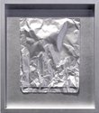 Paul Hartigan, Chromio, 2024, silver lacquered object, 330 mm x 290 mm x 40 mm