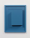 Shaun Waugh, Cascading Cyan, 2023, archival pigment print, custom painted frame, 730 x 590 x 40 mm