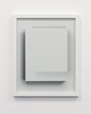 Shaun Waugh, Cascading White, 2023, archival pigment print, custom painted frame, 730 x 590 x 40 mm