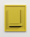 Shaun Waugh, Cascading Yellow, 2024, archival pigment print, custom painted frame, 730 x 590 x 40 mm