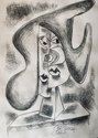 Stuart Shepherd, Untitled, 2024, graphite on paper, 400 x 300 mm