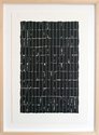 Veronica Herber, Step By Step My story Told, 2024, graphite powder and Washi foto tape on board