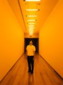 Olafur Eliasson, Yellow corridor, 1997; Installation view: Olafur Eliasson: Your curious journey, Auckland Art Gallery Toi o Tāmaki, Auckland, 2024; Photo: David St George; Courtesy of the artist; neugerriemschneider, Berlin; Tanya Bonakdar Gallery