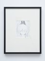 Miles Hendricks, Portrait, 2025, graphite on paper, 535 x 430 mm (framed), 180 x 150 mm (image)