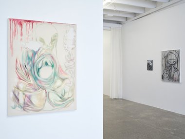 Installation shot of Miles Hendricks, Rainbows End, at Ivan Anthony.