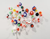 Judy Darragh, Funnels, 2024, plastic, metal, 1600 x 1300 mm