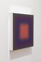 Jonny Niesche, Volcanic Drift, 2025, mirror polished stainless steel, aluminium and voile, 150 x 150 x 10 cm