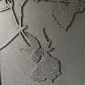 Janet Knighton, Silence, mixed media (MDF, acrylic paint and metal) detail