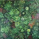 Frances van Damen, Up Close and Very Green, oil on canvas.