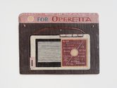 Denis O'Connor, O for Operetta, 2024, carved, pigment, wax on Welsh slate, 200 x 250 mm