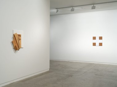 Installation view of Built at Two Rooms