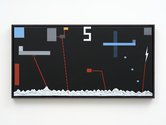 Tony de Lautour, Location 2, 2025, acrylic on canvas, 500 x 1020mm