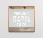 James R. Ford, You Can't Step in the Same River Twice, etched glass mirror