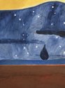 Ammon Ngakuru, Tilted Arc, 2025, oil on canvas, 1850 x 1650 mm. Detail.