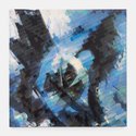 Simon Denny, Output 1746, plotted gouache and inkjet on canvas,120 x 120 x 4 cm 