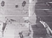 Simon Denny, Space Dragon Moves to Pad, 2025, handheld inkjet on primed canvas, 120 x 120 cm 4 cm detail