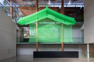  Do Ho Suh, North Wall, 2005. Installation view at Auckland Art Gallery Toi o Tāmaki, 2025. © Do Ho Suh