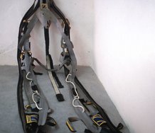 Pip Culbert, Zodiac, 1995, rubber, buckles, rope, eyelets, dimensions variable