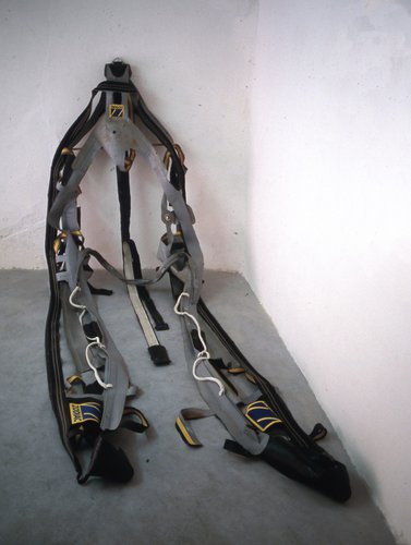 Pip Culbert, Zodiac, 1995, rubber, buckles, rope, eyelets, dimensions variable