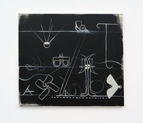 Julian Hooper, Setting Up, 2025, acrylic on canvas, 700 x 800 mm