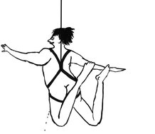 David Shrigley, Untitled (Contemporary Performance Art), 2024, ink on paper, 500 x 375 mm, framed