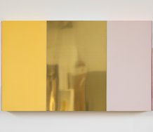 Jane Bustin, Mary and Three Prayers, wood, brass, lenticular, 1970s