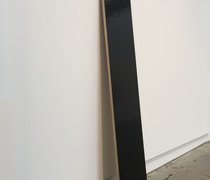 Helen Calder, Black Wave (40 fl. oz.), 2009 -20, acrylic on ply, 1500 x 570 x 535 mm.