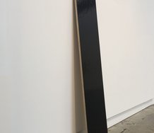 Helen Calder, Black Wave (40 fl. oz.), 2009 -20, acrylic on ply, 1500 x 570 x 535 mm.