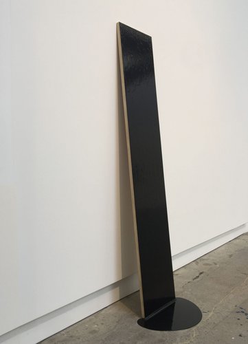 Helen Calder, Black Wave (40 fl. oz.), 2009 -20, acrylic on ply, 1500 x 570 x 535 mm.
